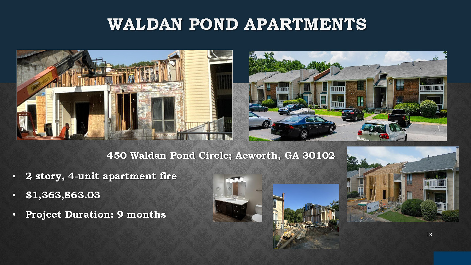 Waldan Pond Apartments in Acworth, GA Damage Restoration by ProBuild Construction